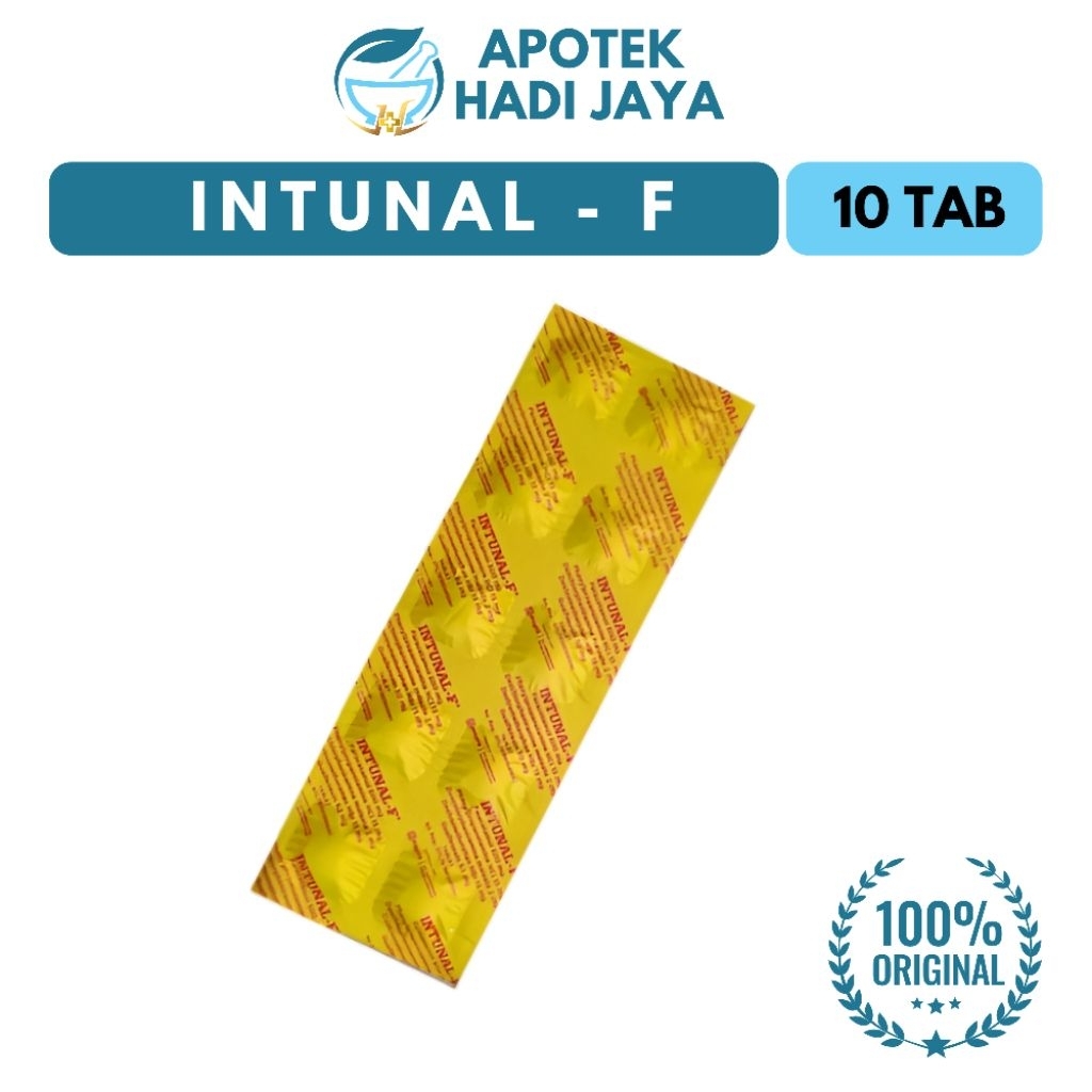 INTUNAL - F KUNING ( 10 TABLET) - OBAT FLU & BATUK
