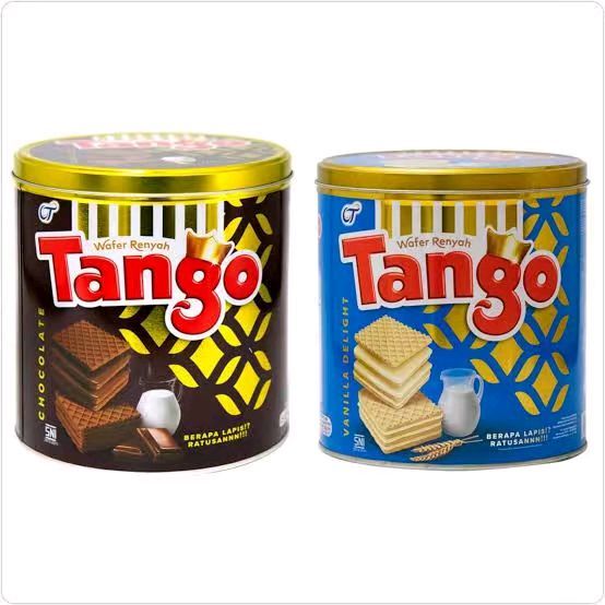 WAFER TANGO RASA VANILLA | COKELAT KALENG 240 GR ROTI KALENG LEBARAN murce