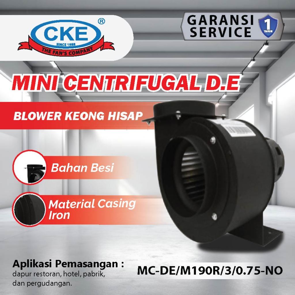 CKE Mini Centrifugal Fan 14.5 Inch Blower Keong 1 Phase Exhaust Fan Hexos Dapur Industri Kitchen Hoo