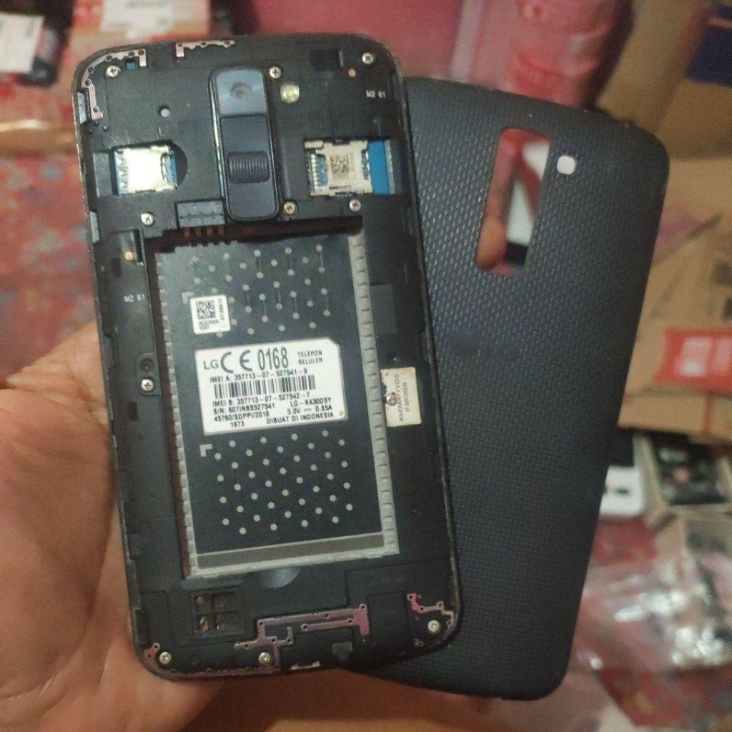 lg k10 (k430DSY) minus lcd sama btrai mesin aman