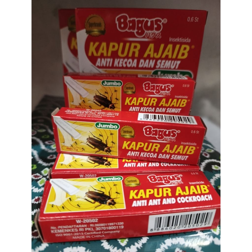 6 Batang Kapur Ajaib Jumbo Merah - Efektif Usir Kecoa dan Semut / Kapur ajaib Asli