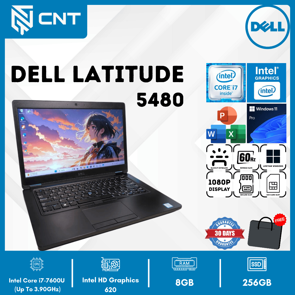 ultrabook Dell Latitude 5480 Core i7-7TH (8/256GB) Backlit