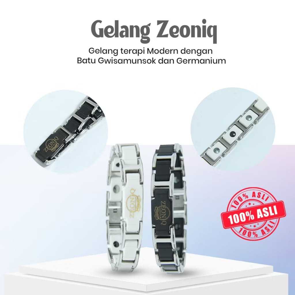 Gelang Kesehatan Terapi ZEONIQ Gelang Germanium Original Terapi Kesehatan
