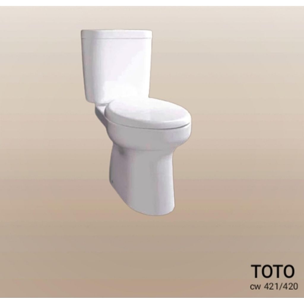 Closet Closed Kloset WC Duduk TOTO CW 421/420 j putih Sett Cover ECOWASER- type 421 j/420