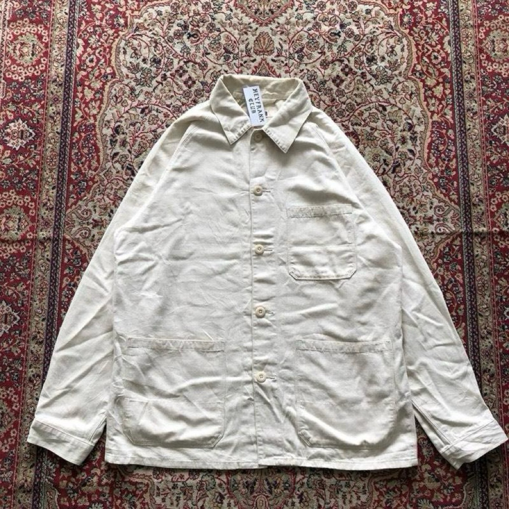 Unikloh utility cotton lined blend work jacket  Casual uniqlo japan work jacket HG682