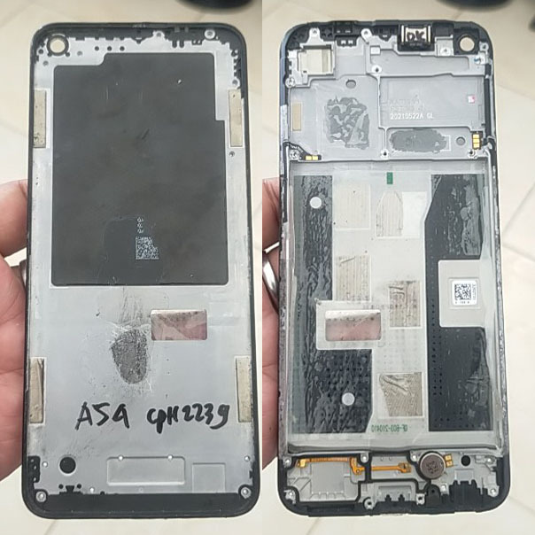 Tatakan LCd Oppo A54 CPH2239 Original Copotan Tulang LCD Oppo A54 Frame Bezzel Oppo A54 4G Tulang Te