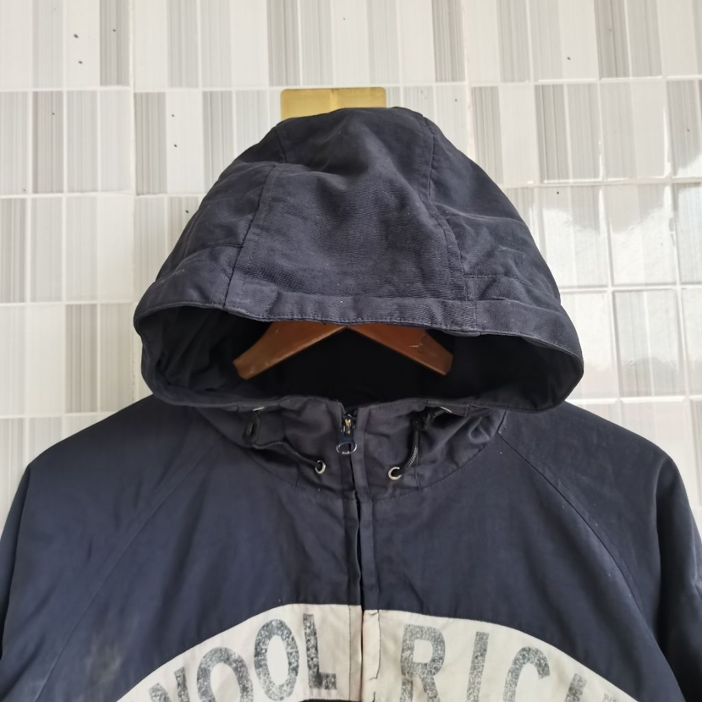 1217. HOODIE ZIIP WOOLRICH WARNA NAVY SIZE L PRELOVED