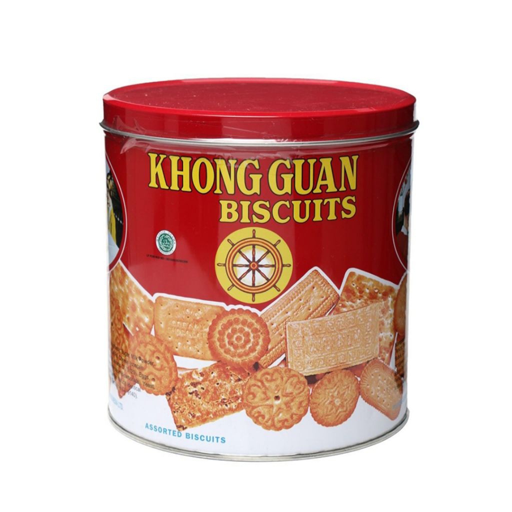 Khong Guan Mini Biskuit Assorted Merah Kaleng
