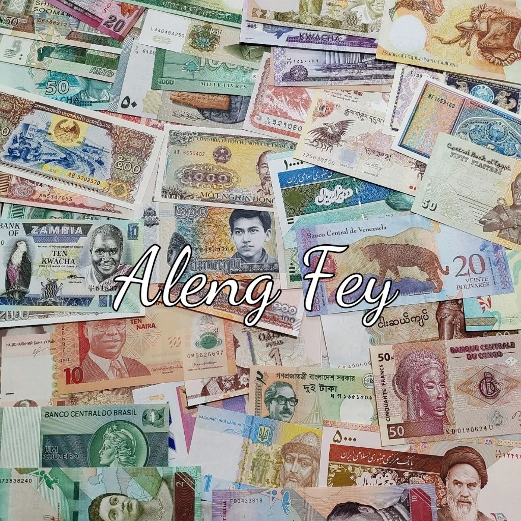 uang asing murah paket 50 Lembar UNC Mancanegara