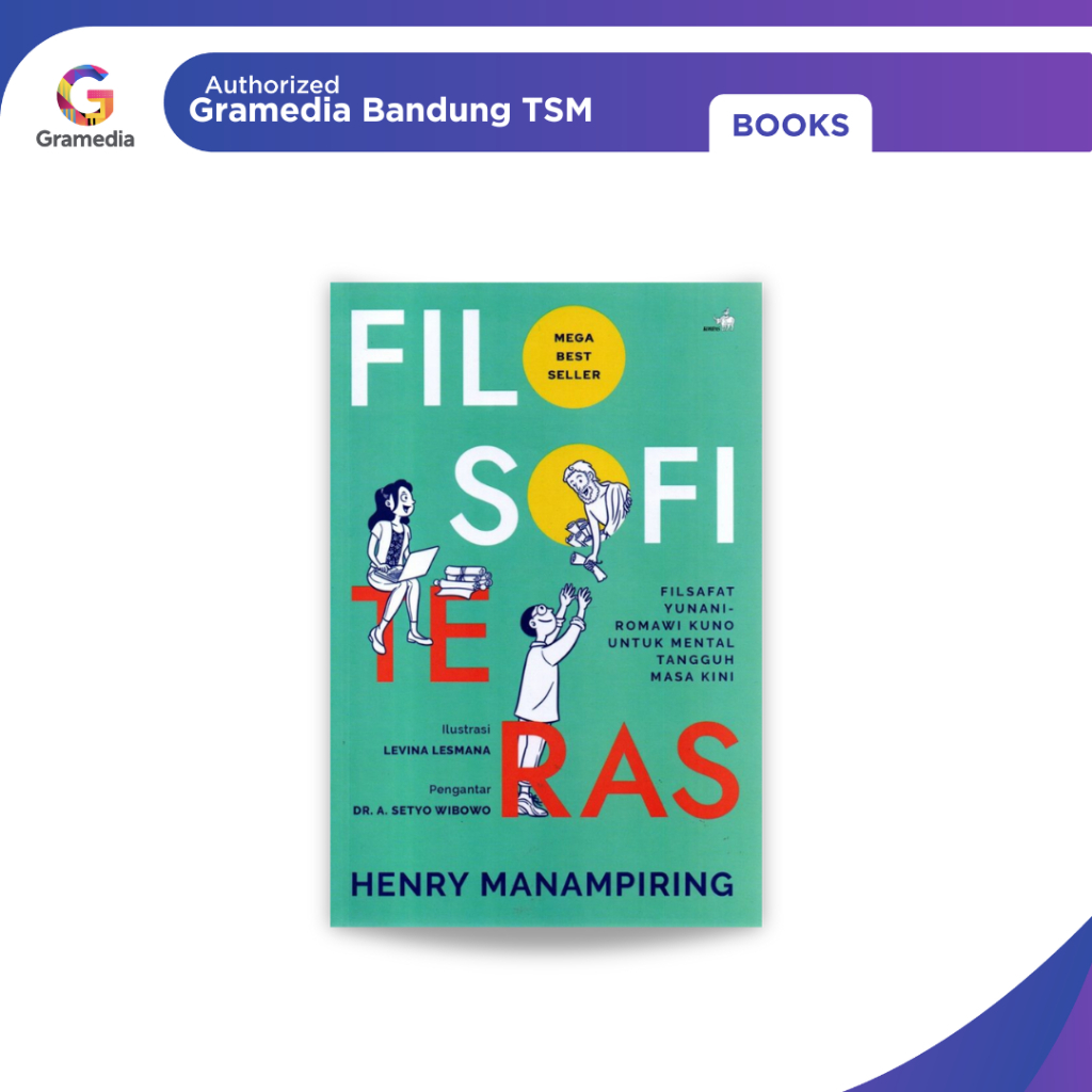 Gramedia Bandung TSM - Buku Best Seller EXT10 ORI Filosofi Teras (New Cover)