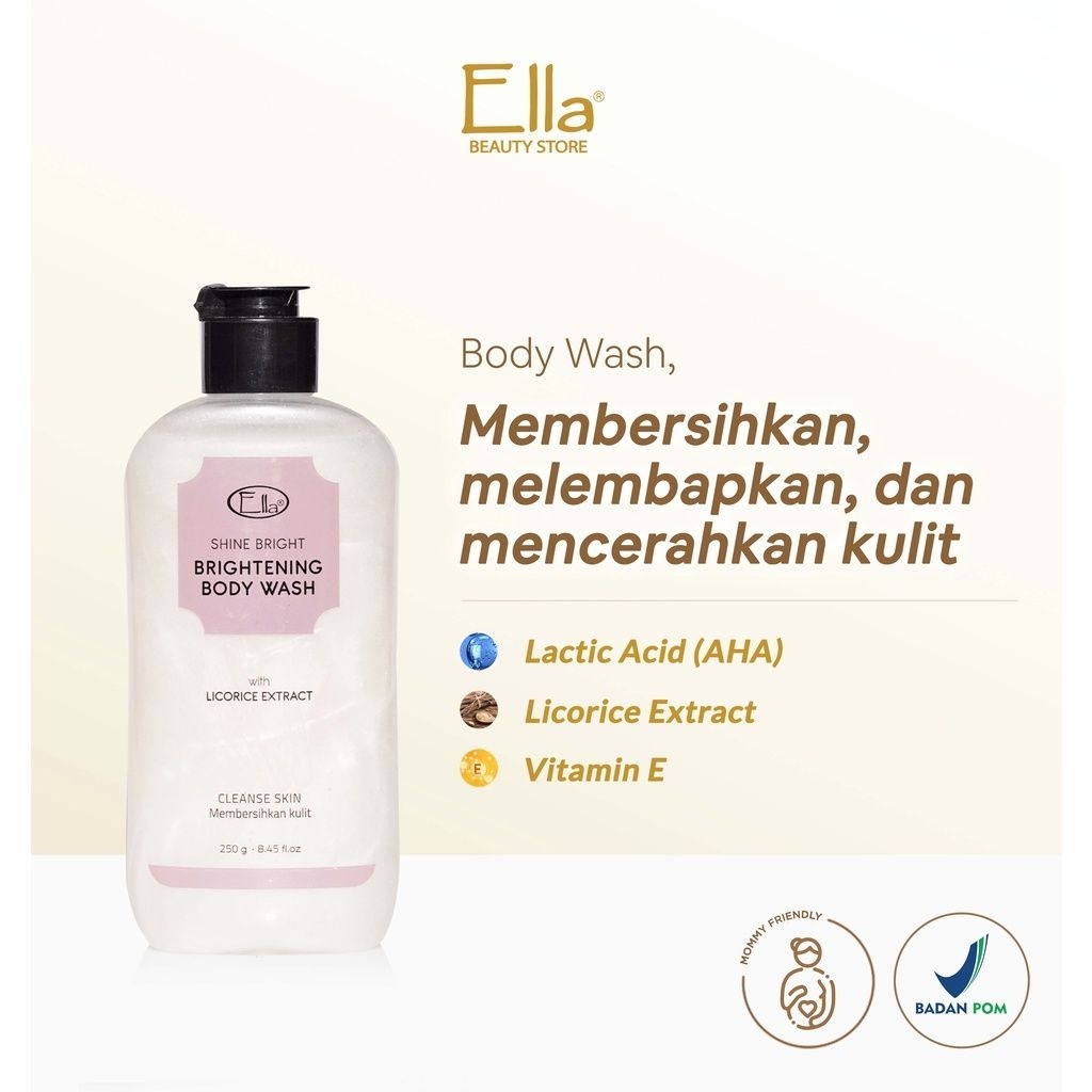 Ella Skincare Brightening Body Wash | Sabun Mandi 100% Original