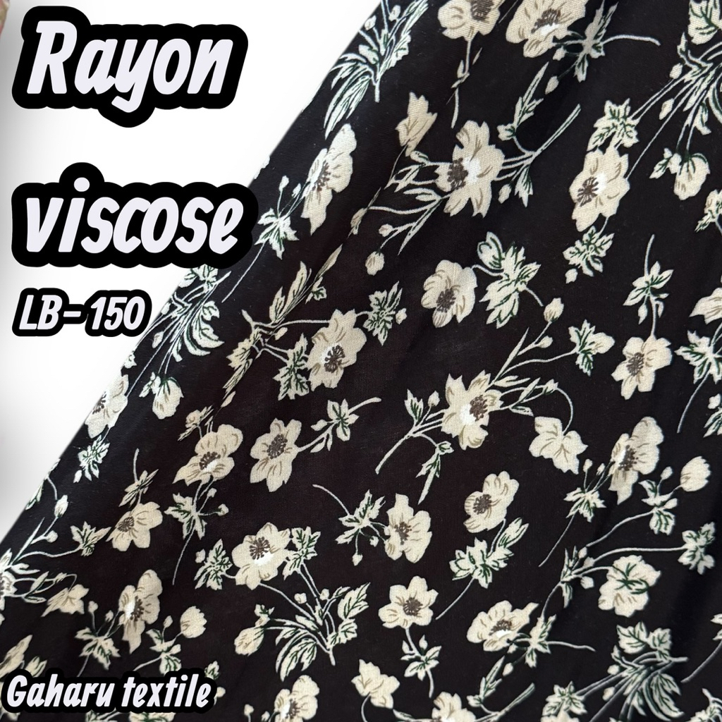 kain katun rayon premium - rayon viscose - rayon meteran {CTK}