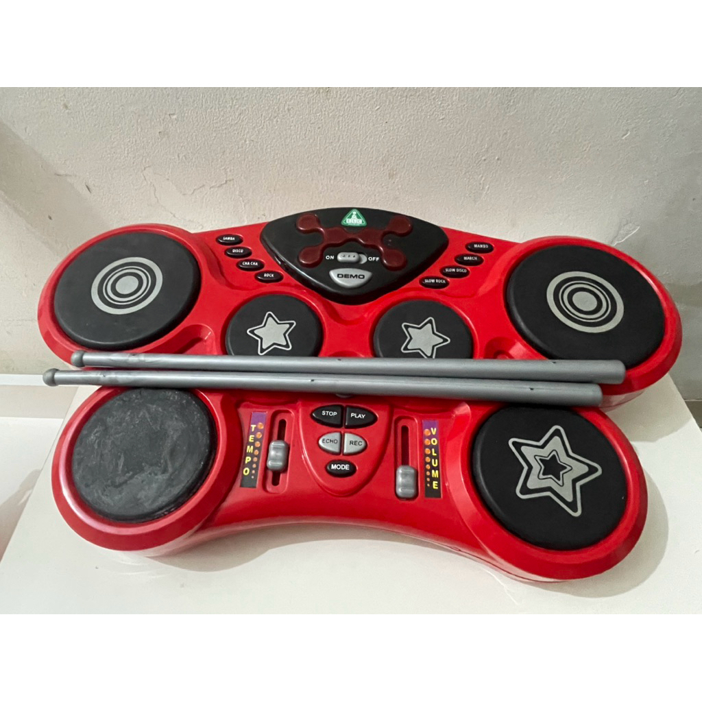 PRELOVED drum maenan merk ELC kondisi rusak speaker