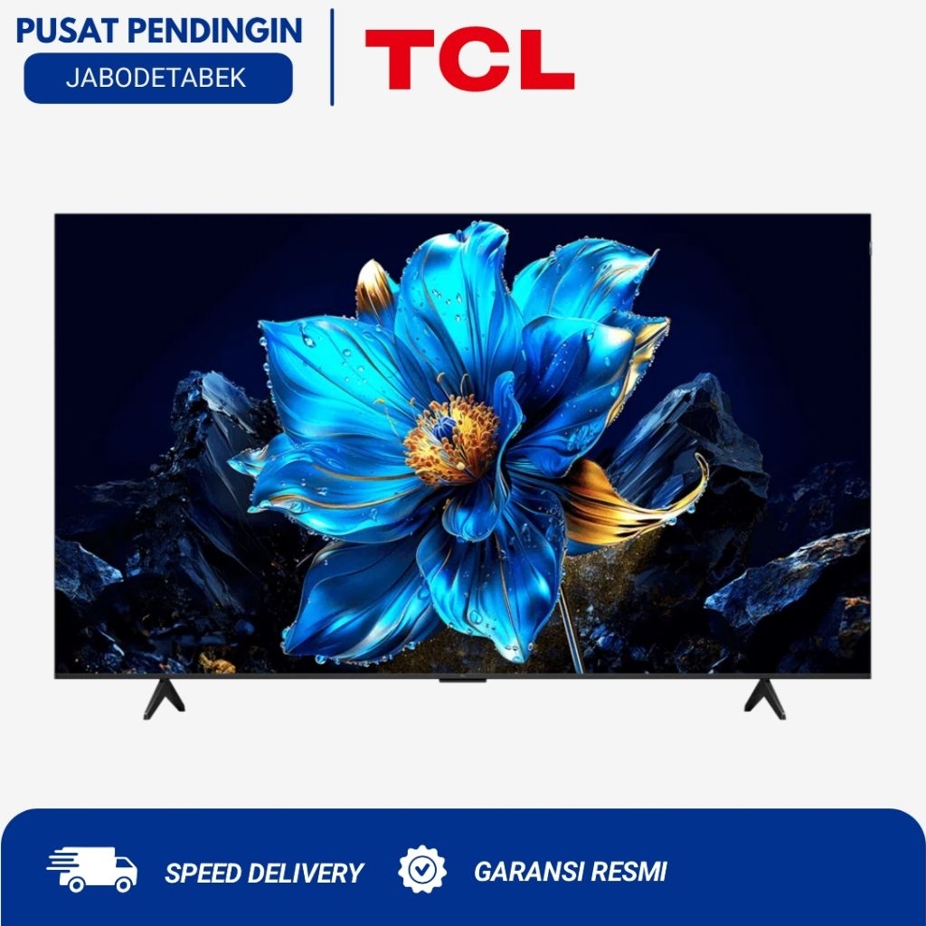[ PRODUK TERBARU : 50T61C ] TCL QLED Smart Google TV 50 Inch 4K Ultra HD Dolby Atmos Dts X - HVA PAN