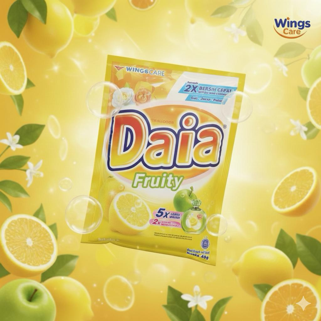 DAIA 23 g / DAIA DETERGEN BUBUK / DAIA KUNING / DAIA FRUITY