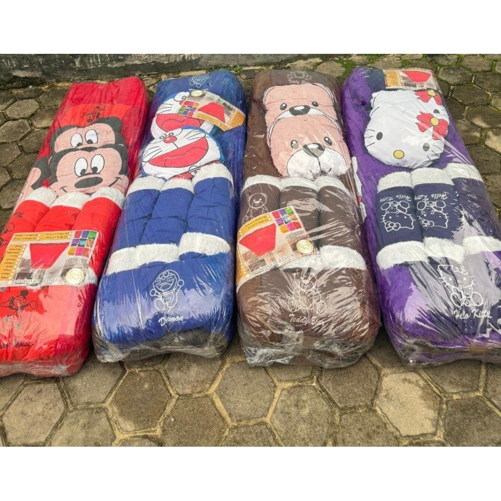 Kasur Surpet 7 Bantal Karakter Bordir Ukuran 140x175cm promo bisa cod instan