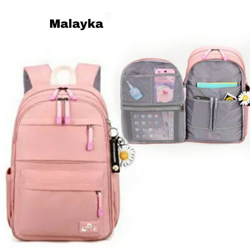 Tas ransel sekolah kulkas tas gendong perempuan tas kulkas polos tas sekolah