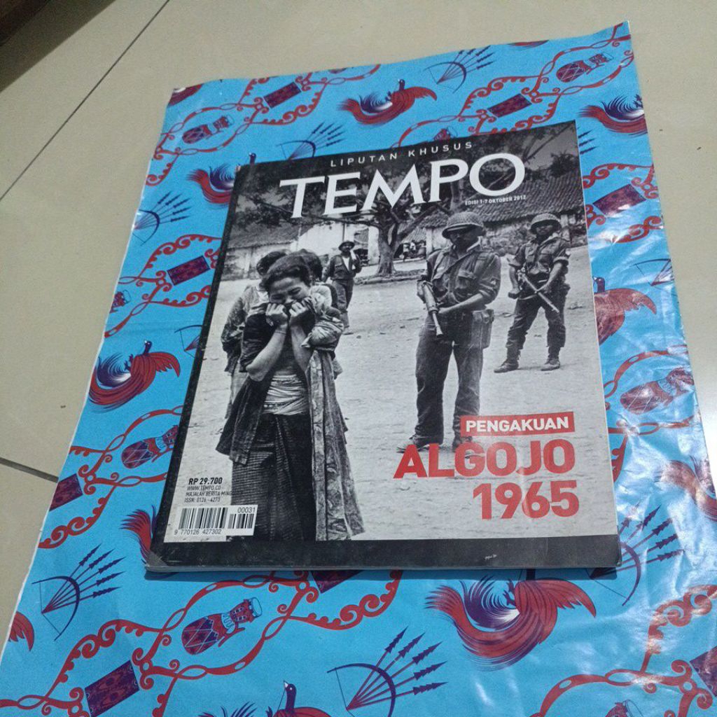 Majalah Tempo Liputan khusus Tahun 2012 - Pengakuan Algojo 1965