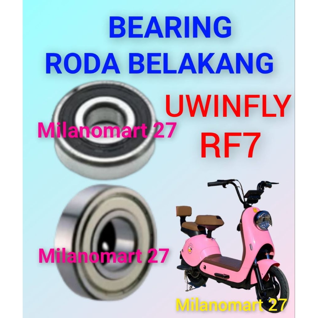 bearing roda belakang sepeda listrik uwinfly RF7 laker klahar roda dinamo belakang sepeda listrik uw