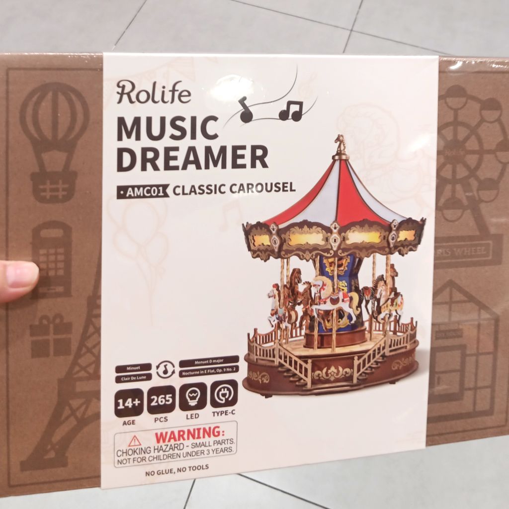 DIY ROLIFE MUSIC DREAMER CLASSIC CAROUSEL MUSIC BOX