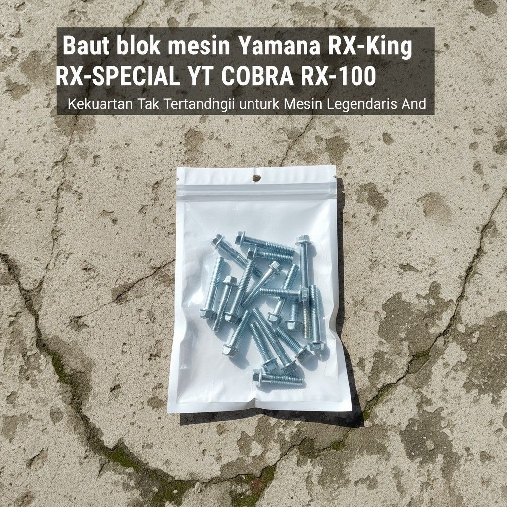 baut set blok mesin Yamaha RX-King RX-SPECIAL YT COBRA RX-100