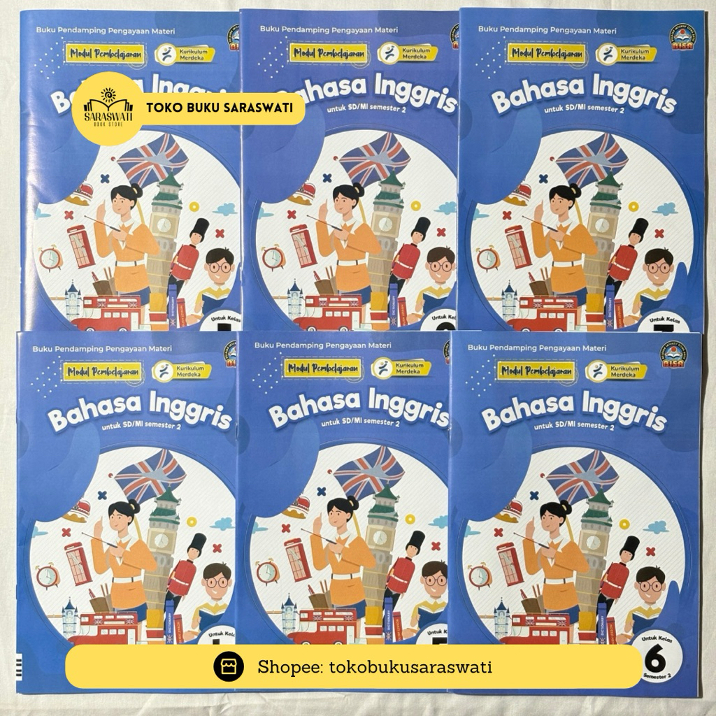 LKS BISA BAHASA INGGRIS KLS 1,2,3,4,5,6 SEMESTER 2 KURIKULUM MERDEKA EDISI TERBARU