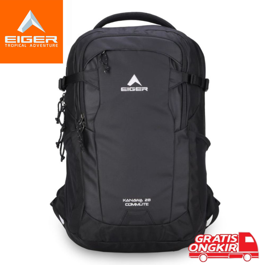 Tas Eiger Kanawa Commute 28L Laptop Backpack Tas Sekolah Waterproof Tas Punggung Kuliah Kerja Anti A