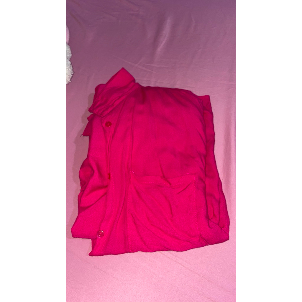 kemeja fuschia