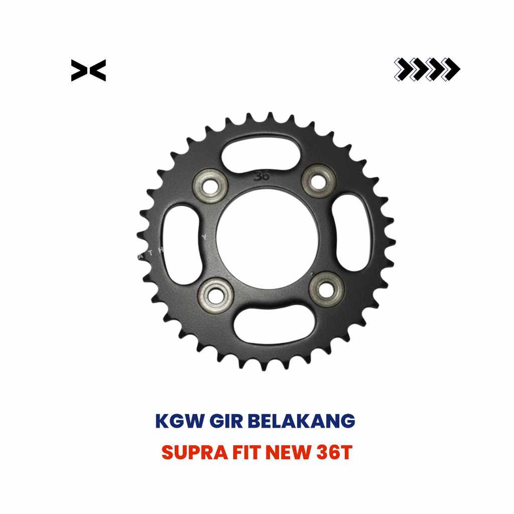 KGW Gir Belakang 36T Untuk Motor Supra Fit New – Gear Motor Tahan Lama