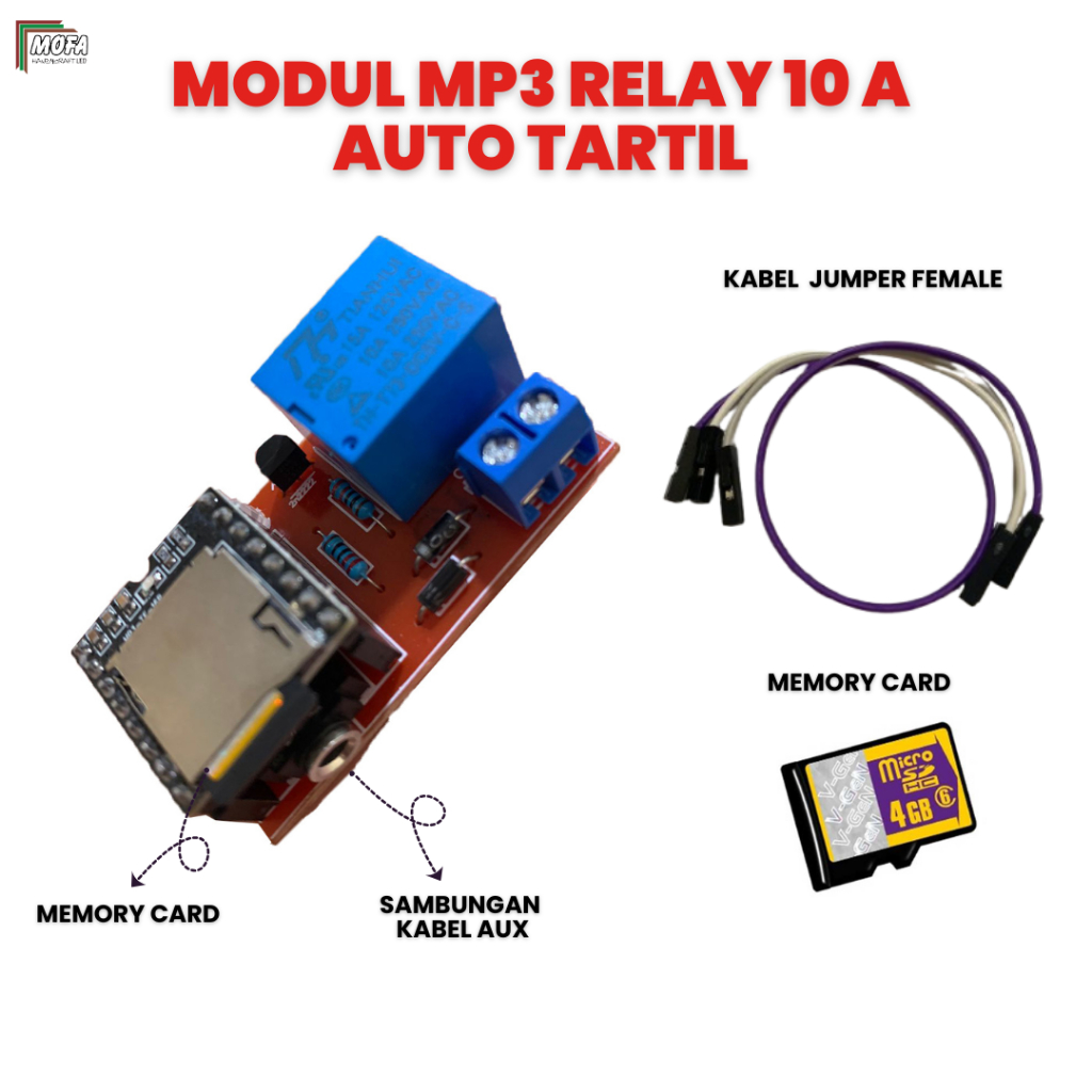 MODUL JWS CONTROLLER  AUTO TARTIL MP3 RELAY
