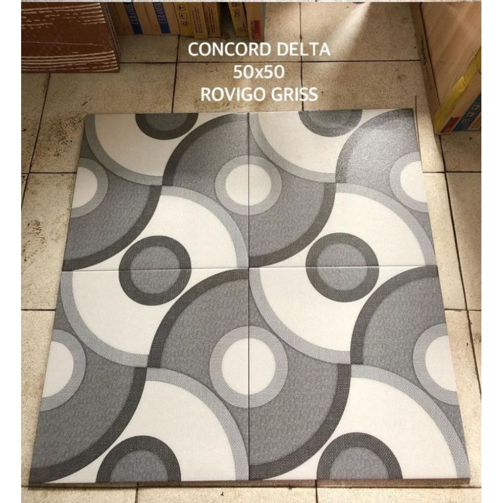 Keramik Lantai teras 50x50 rovigo gris