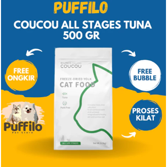 Makanan Kucing Coucou Kitten Formula Tuna dan Tuna All Life Stage 500Gr Freshpack