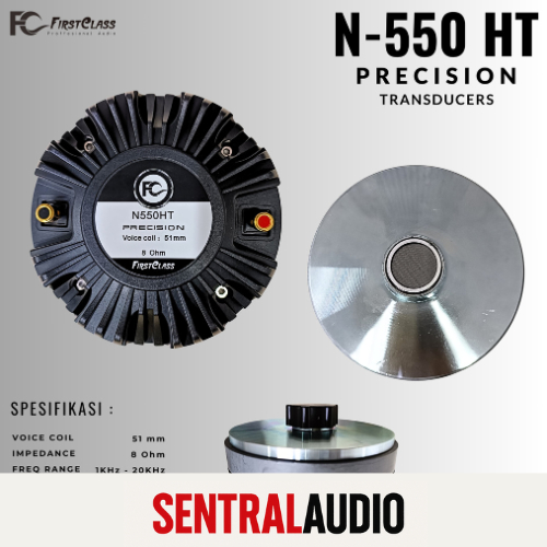 Driver Tweeter FirstClass N550HT Voice Coil 51mm Impedansi 8 Ohm n 550ht 550 ht n550 ht