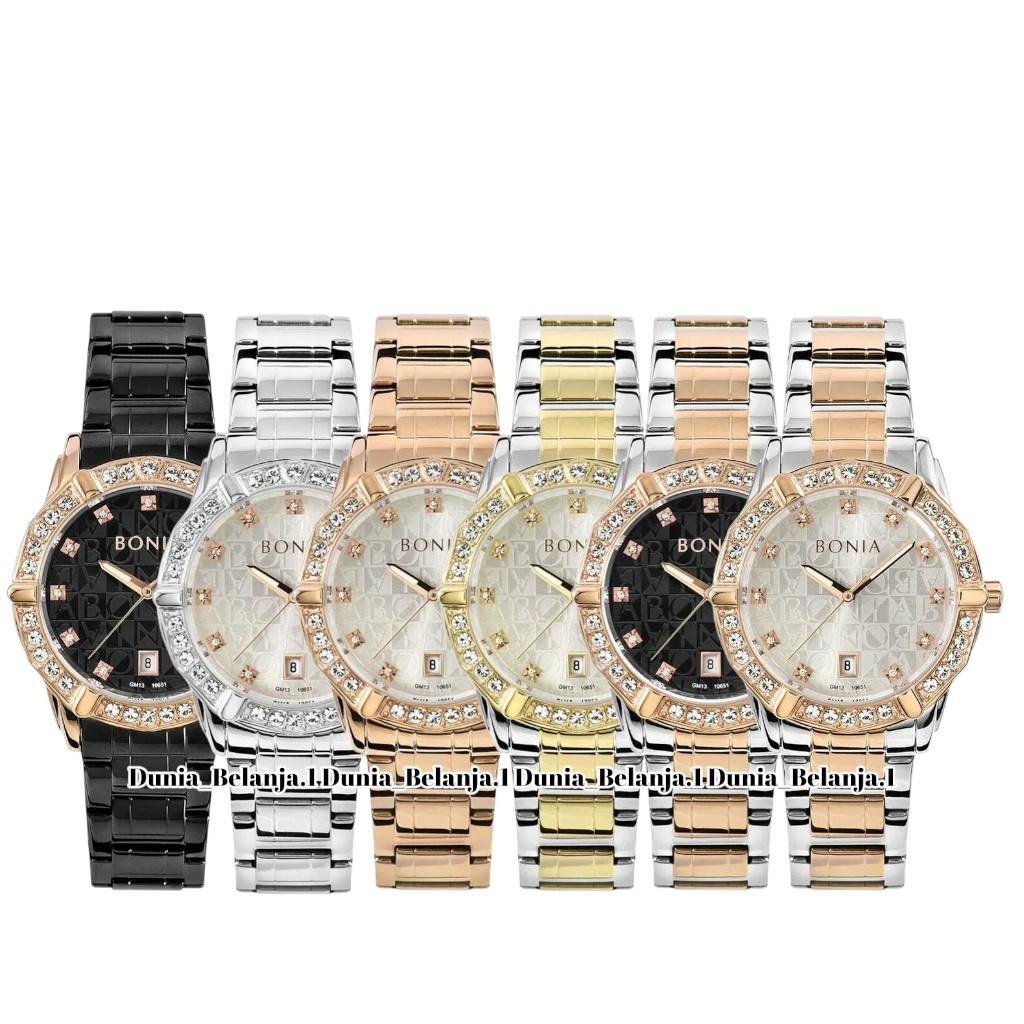 Original 100% Jam Tangan Wanita BONIA ELEGANCE BNB10651 B10651 MONOGRAM Garansi Resmi 2 Tahun