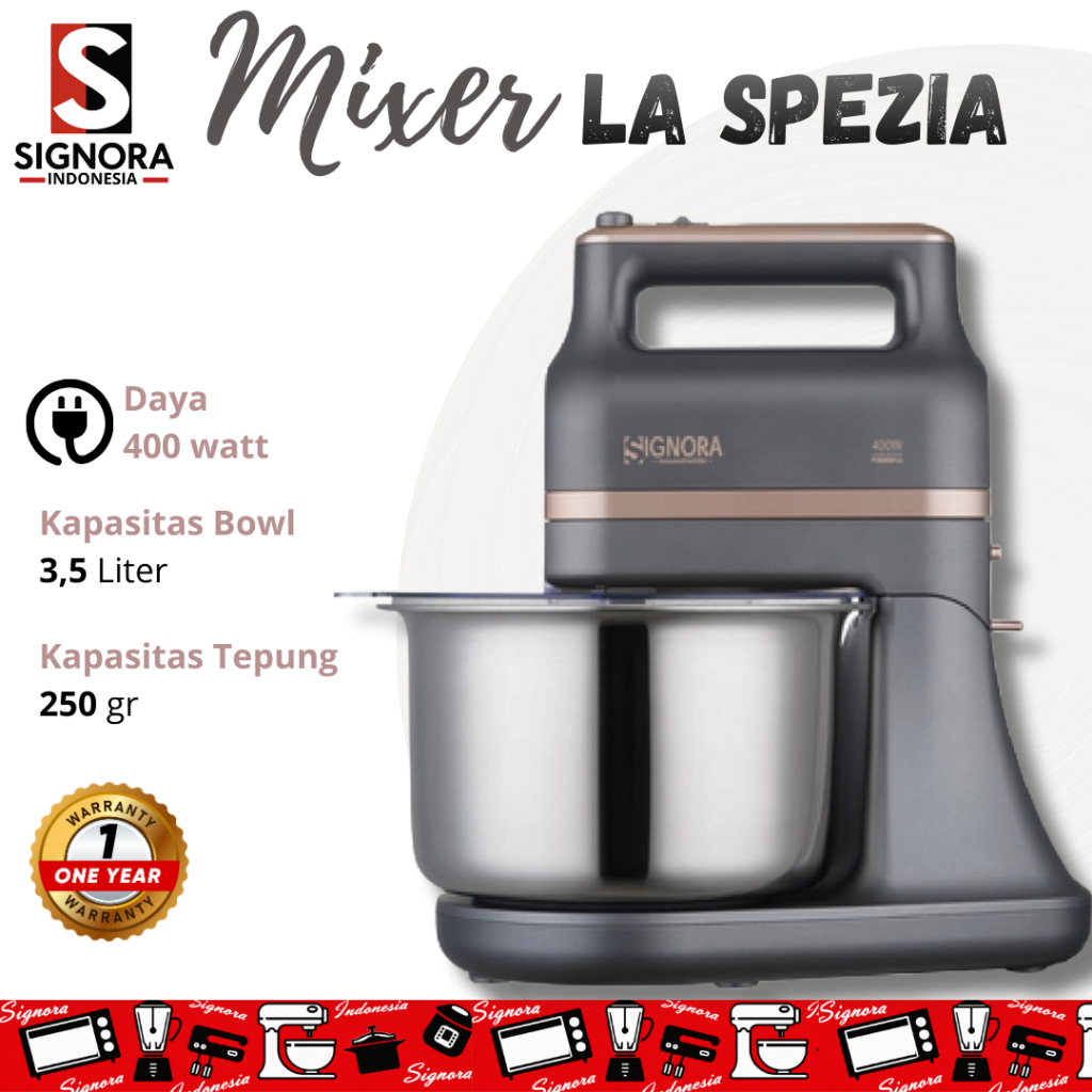 SIGNORA La Spezia Mixer 400W – Hand & Stand Mixer