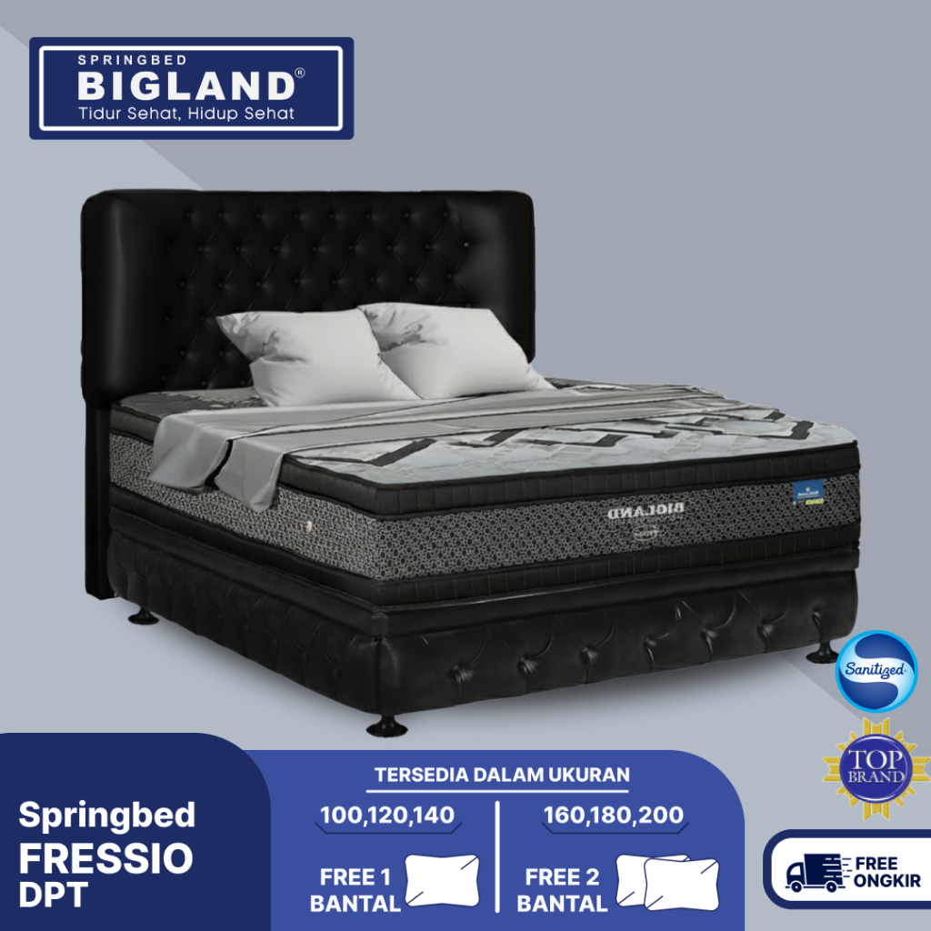 Kasur Springbed Fressio Double Plus Top by BIGLAND