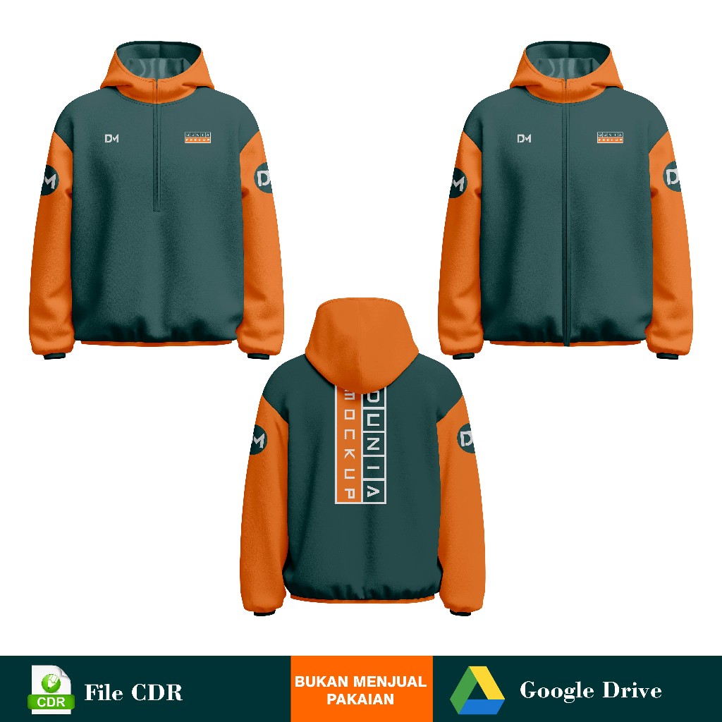 Mockup Jaket Lari - CDR