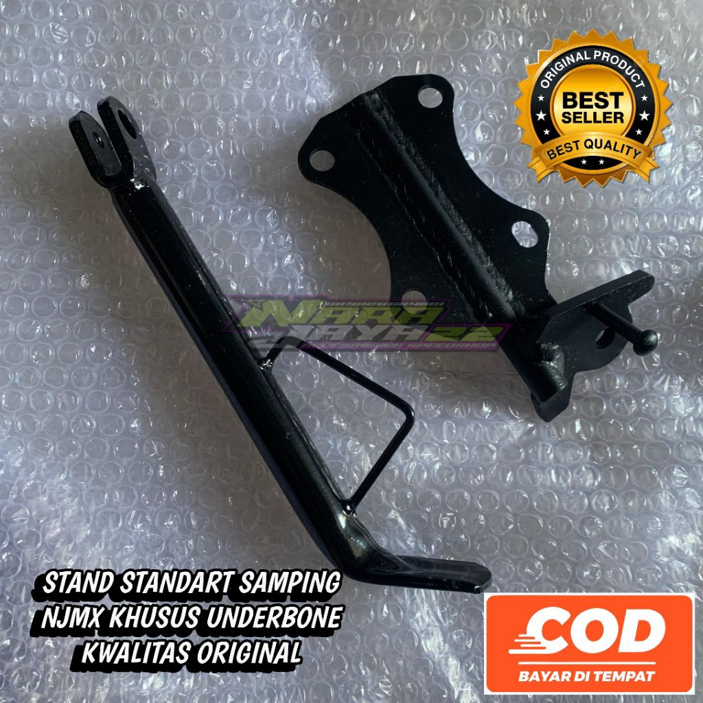 DUDUKAN STAND STANDART SAMPING NJMX/MX NEW KHUSUS UNDERBONE (FREE STIKER)