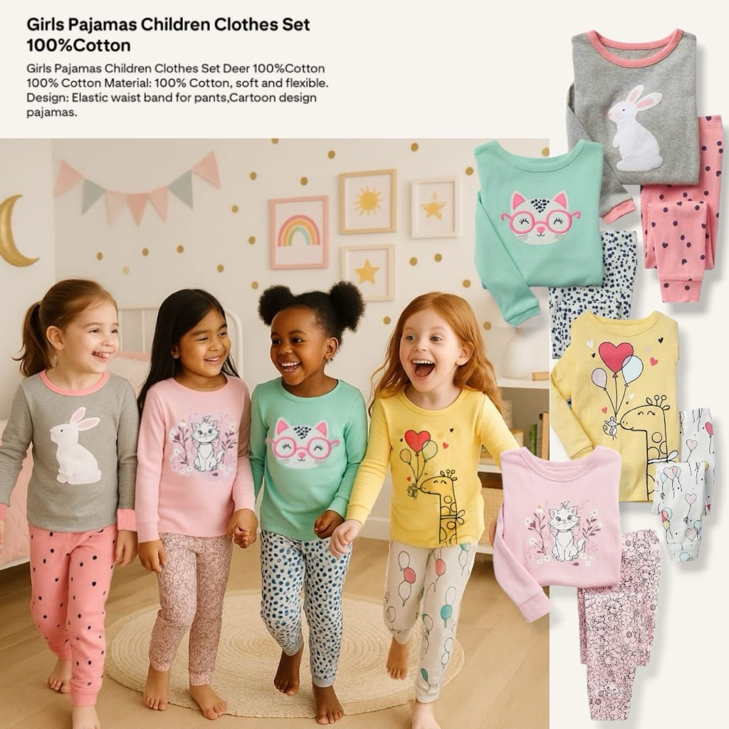 Baju Anak Baju Tidur Anak Perempuan Setelan Tidur anak merk H&M