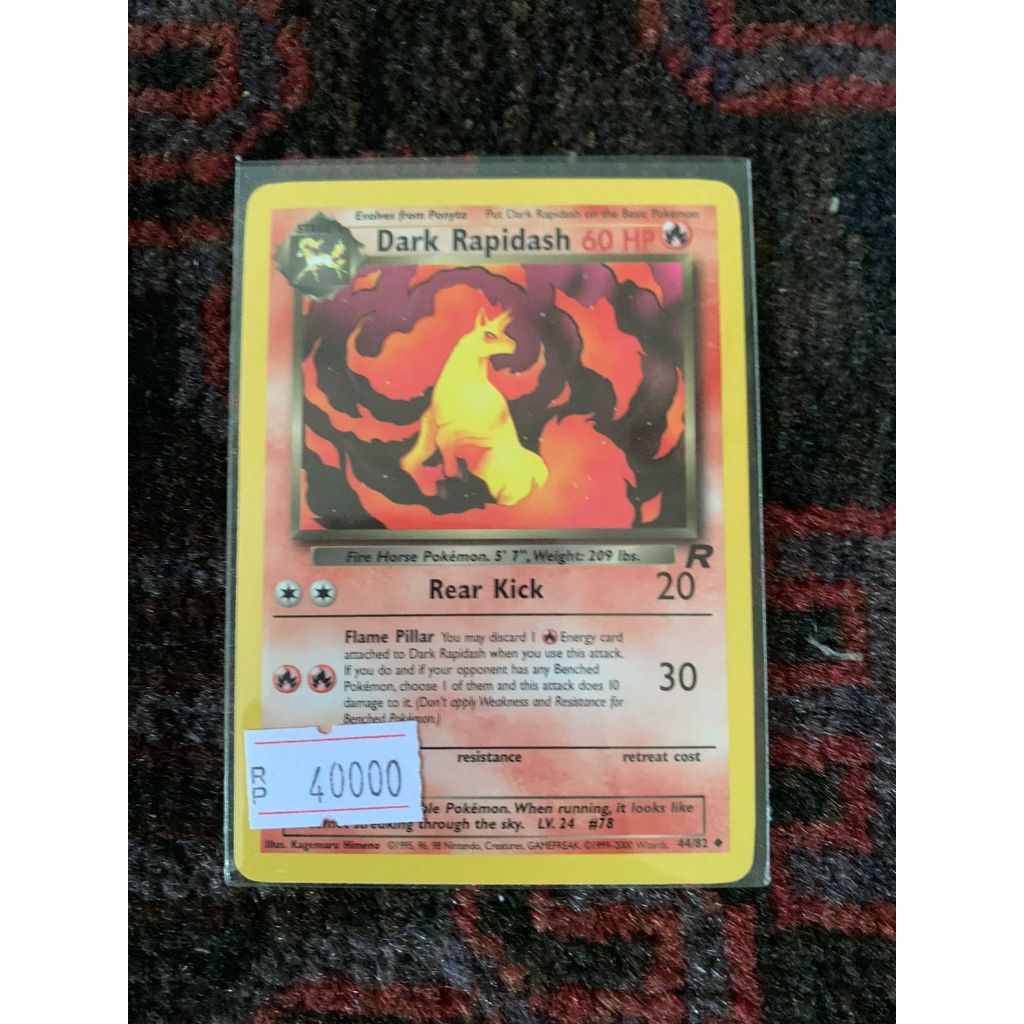 Dark Rapidash Pokemon English