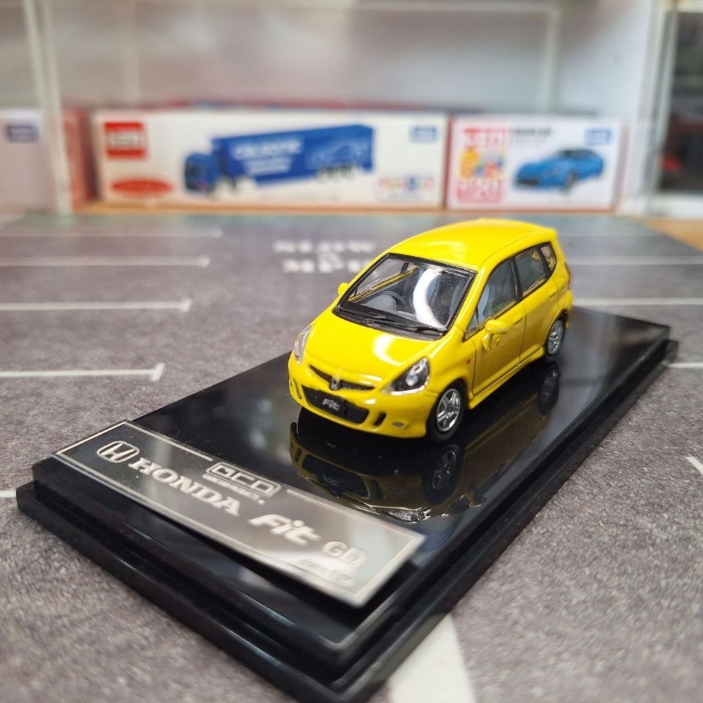 Bebas Pilih | Diecast Miniscale GCD Honda Fit AKA Honda Jazz Yellow Blue 1/64 Super Rare Murah
