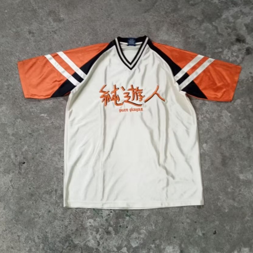 Pure Playaz Athletics Jersey Vintage 90's Hiphop y2k Fullbordir