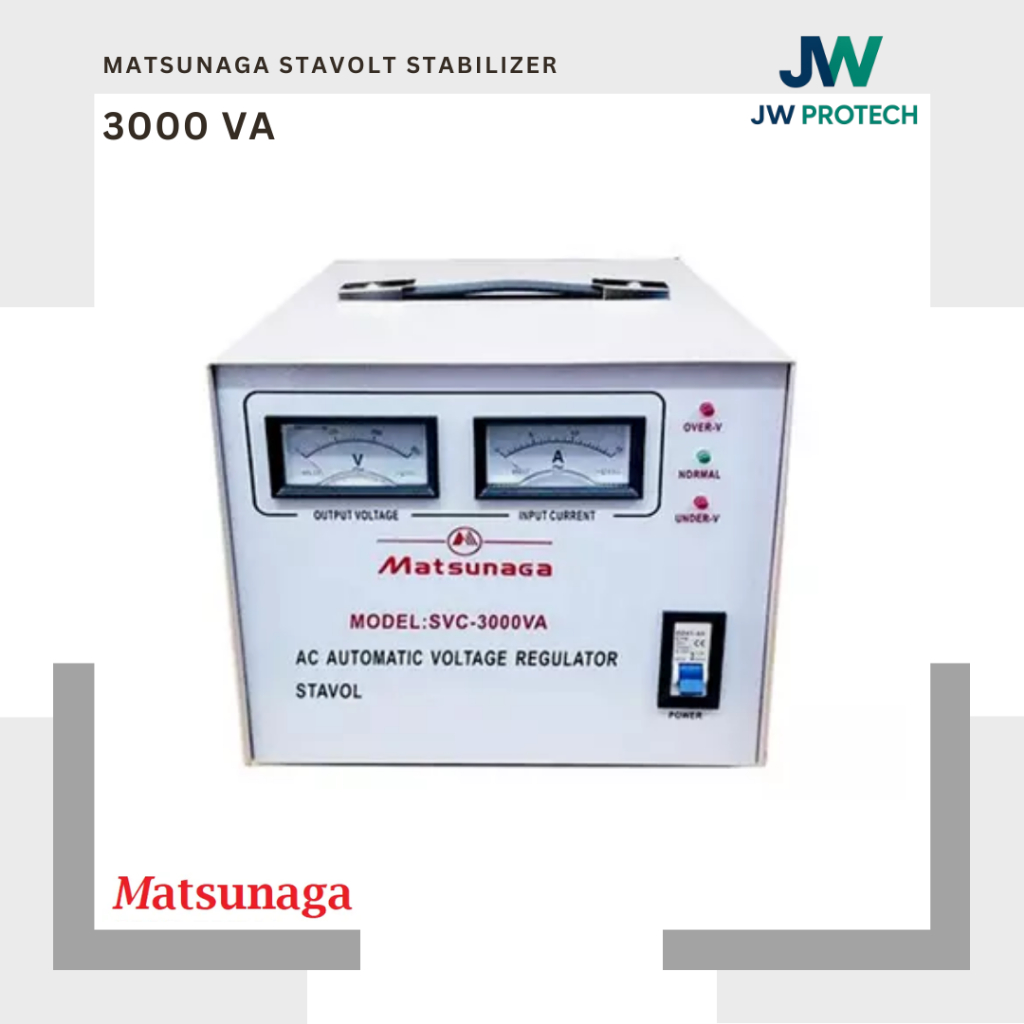 MATSUNAGA Stabilizer 3000VA Stavolt 3000 Watt SVC 3000 VA