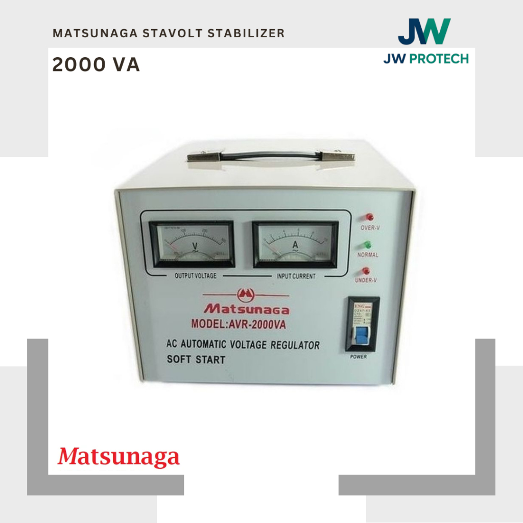 MATSUNAGA Stavolt 2000VA Stabilizer 2000 Watt SVC 2000 VA