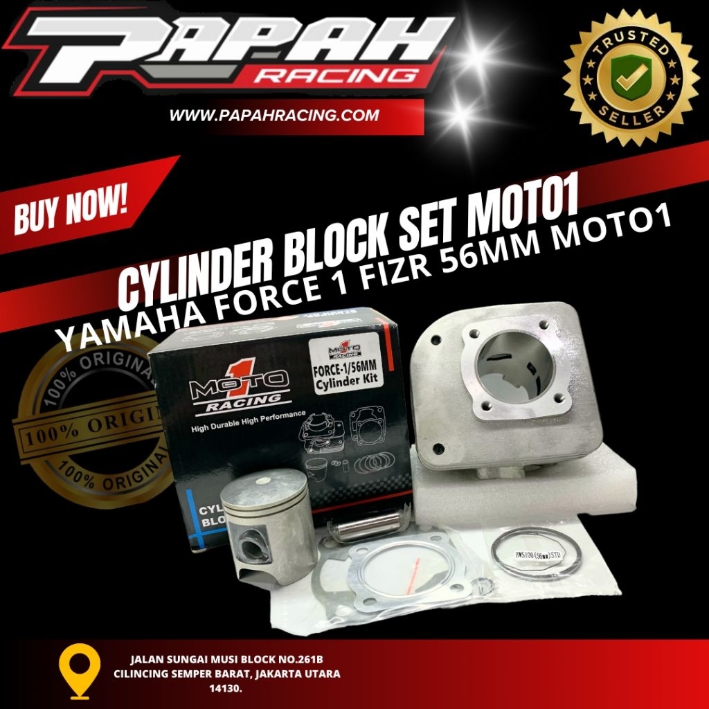 CYLINDER BLOCK SET BLOK MOTO1 YAMAHA FORCE 1 FIZR 56MM MOTO1