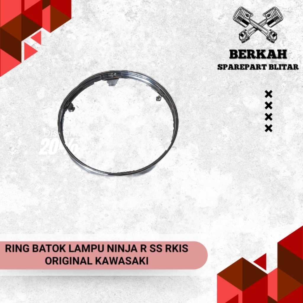 ring batok lampu depan ninja ss bulat