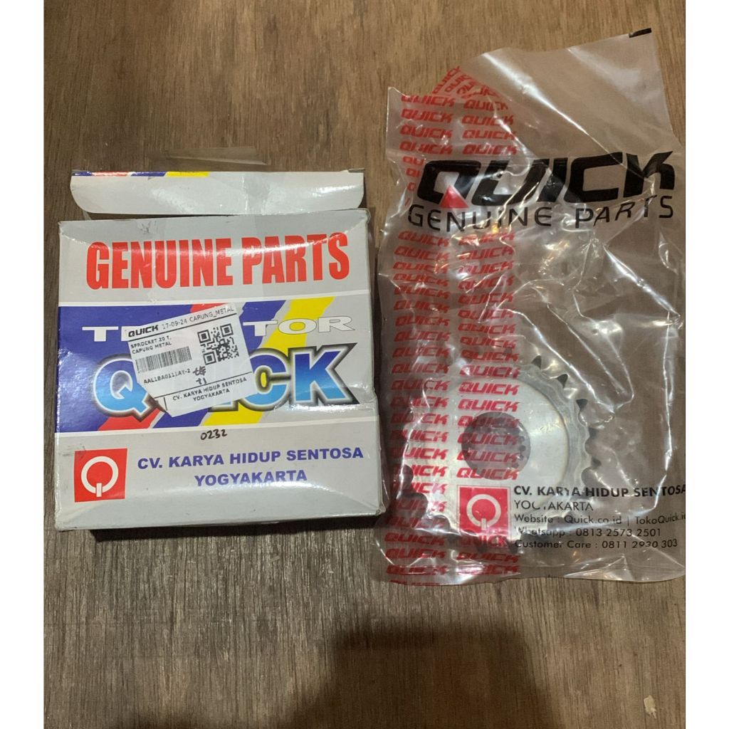 gear sprocket 20 t traktor quick capung metal,gigi sproket capung metal,spare part traktor quick cap