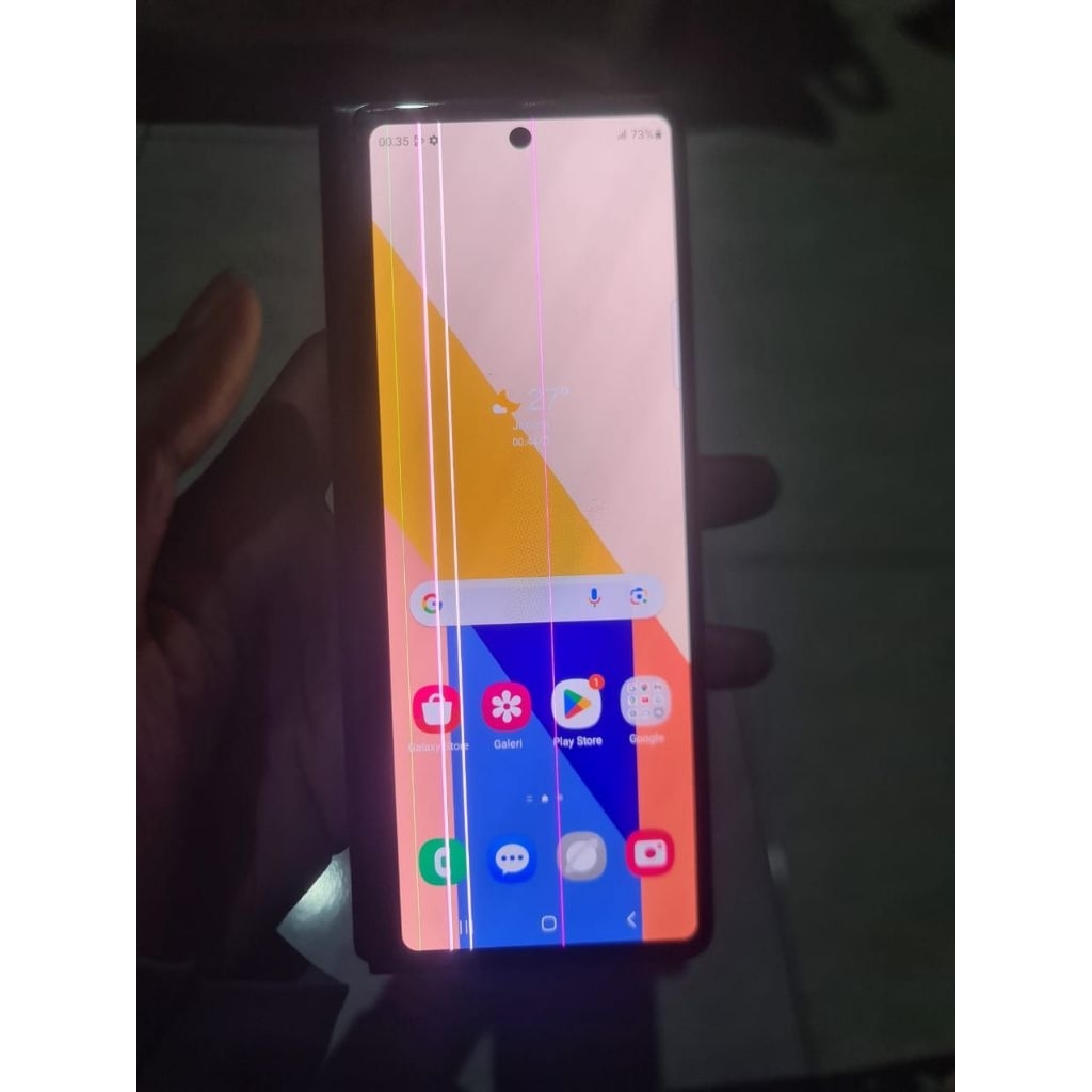 Lcd depan samsung z fold 2 minus