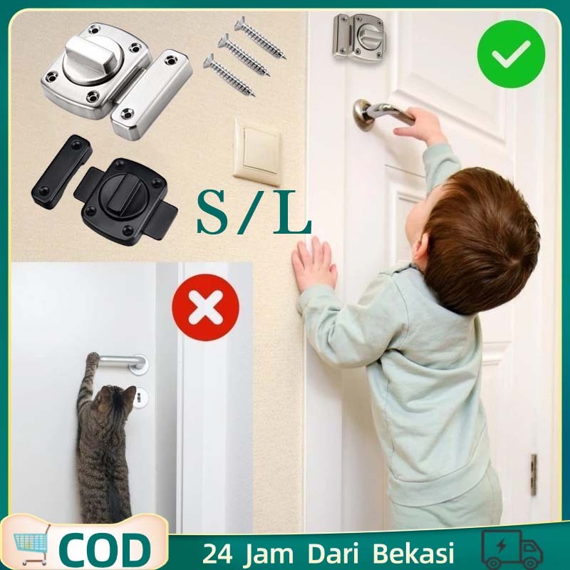 Grendel Putar Grendel Pintu Rumah Anti Maling Slot Pintu Kamar Grendel Pintu Rumah