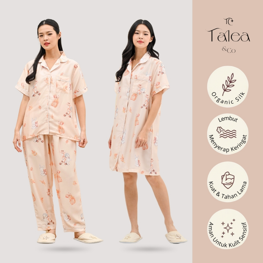 Piyama Lucu | Piyama Korean Style | TALEA & CO Piyama Set Motif Amelia